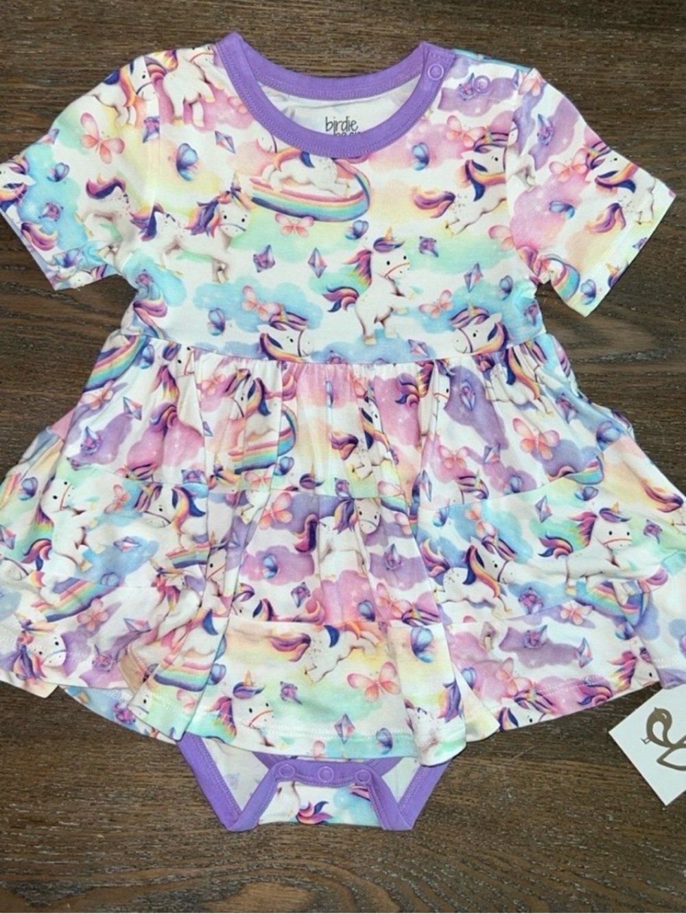 Birdie Bean Renee Bodysuit Twirl Dress 2T